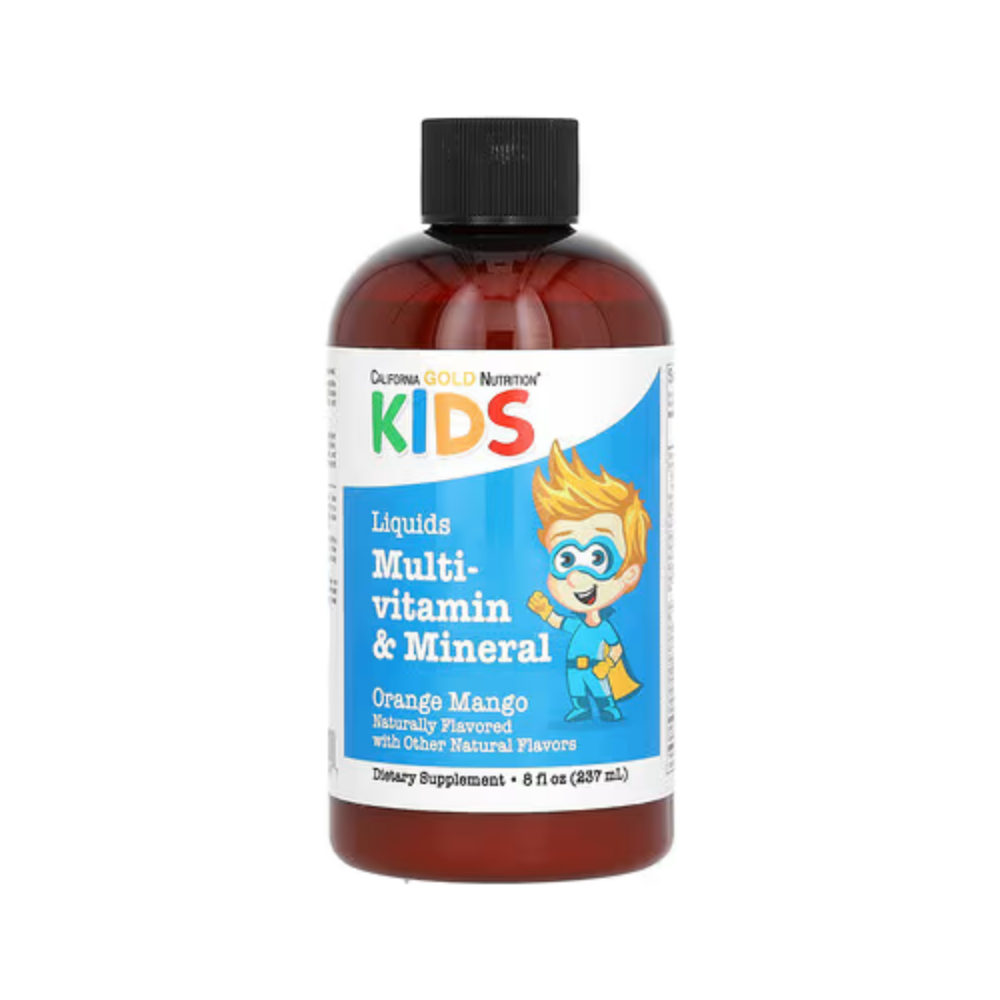 캘리포니아<b>골드 키즈</b> 액상 <b>멀티비타민 미네랄</b> 무알콜 오렌지망고맛 237ml