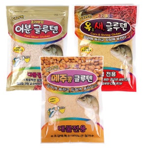 페리칸 글루텐 3종세트 어분 옥새 메주콩 글루텐미끼