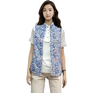 올포유 여성 여름 조끼 랍스타 프린트 스포츠 베스트 AWVEN4381-906
