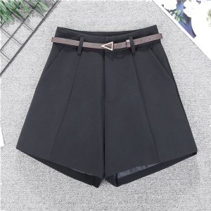 올드머니룩 여성반바지 숏팬츠 벨트포함 브라운 블랙