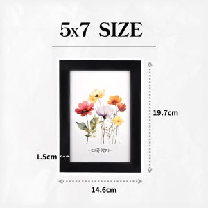 5x7 액자 사진액자 포토프레임 원목 인테리어 액자 벽걸이 탁상 겸용