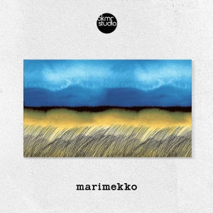 마리메꼬 노을 블루 캔버스 패브릭 대형 그림 거실 액자