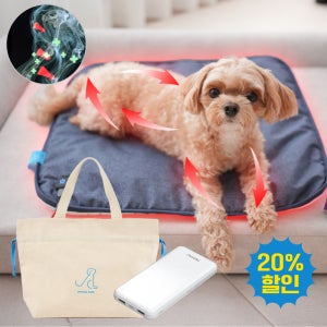 [풀패키지]강아지 슬개골 탈구 특허 5개, 박사개발 원적외선 방석 피터파우