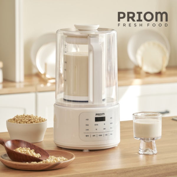 PRIOM 대용량 두유제조기 이유식 죽 메이커 1500mL