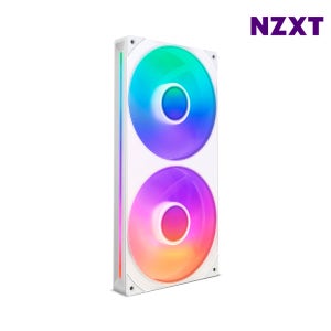 NZXT F280 RGB CORE 화이트 쿨링팬 케이스팬 140mm x 2