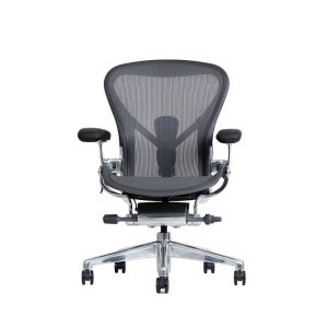 [허먼밀러] 에어론 풀 CD (B 사이즈) 사무용의자 그라파이트 & 실버