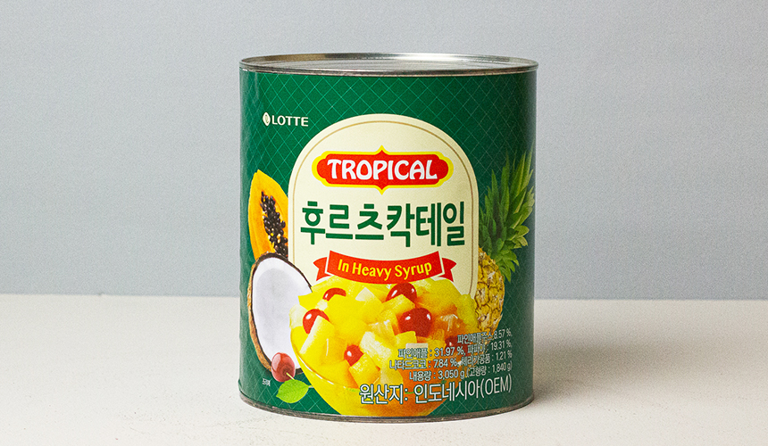 롯데 후르츠칵테일 3kg 3.05kg 3050g