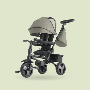 [누비앤타보] 유모차형 자전거 미니스트라이크 세발자전거 유모카 타보-헤이즐그린+사은품세트