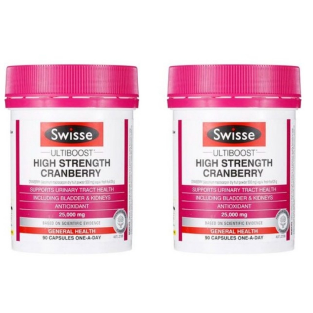 스위스 울티부스트 하이 스트렝스 <b>크랜베리 25000mg</b> 캡슐 90정 2개