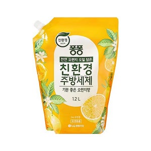LG 친환경 퐁퐁 주방세제 오렌지향 1.2L x 10개 (한박스)
