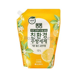 LG 친환경 퐁퐁 주방세제 오렌지향 1.2L x 10개 (한박스)