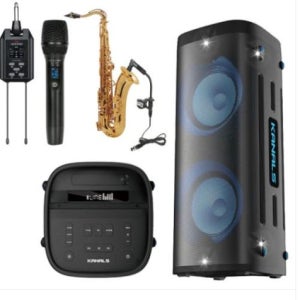 카날스 BTS-8800 DYW-850 핸드마이크 색소폰마이크 블루투스 충전용 뮤직 스피커 시스템 학교 이벤트 소규모행사
