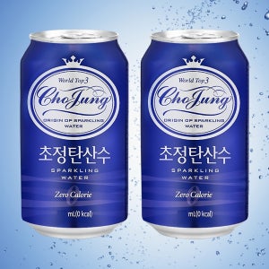 초정 탄산수 플레인 350ml 48캔 업소용 뚱캔 카페용 캔음료 음료수