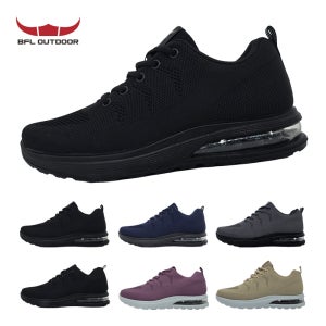 BFL 발편한 에어 운동화 블랙 런닝화 니트 신발 남성 조깅화 여성 워킹화