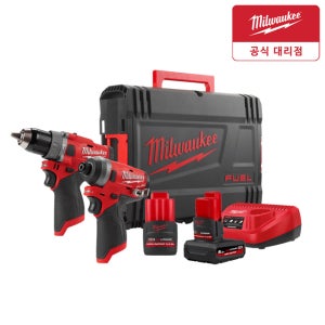밀워키 M12 FPP2A2-5252X 충전 해머임팩드릴 콤보세트 HB5 HB2.5 GEN3