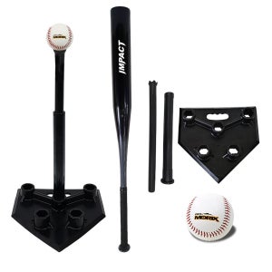 프로모릭스 야구배팅 연습용품 타격 티볼대+알루미늄 배트 33(대)+공 높이조절 사회인야구