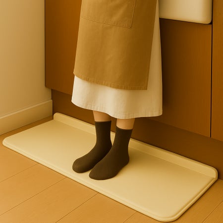 주방발매트 PVC 싱크대 두꺼운 고급 미끄럼방지 바닥매트 발판 피로 방지 방수 중형