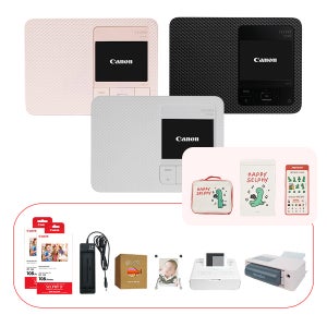 캐논 셀피 CP1500 포토프린터 RP-108 2개 아이리버 배터리 충전기 +한정판 조구만 9종 패키지