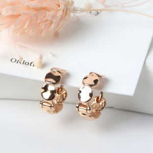 14K 금 메리엘 원터치 링 데일리 귀걸이 E4302