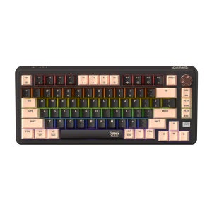 체리 키보드 XTRFY PIXIU75 RGB 2A 가스켓 게이밍 키보드 블랙, 적축