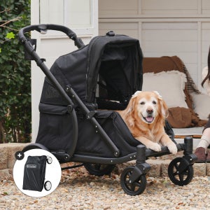폼포라펫 디럭스 웨건 중형견 대형견 애견 강아지유모차 펫웨건 다견 저상형 개모차