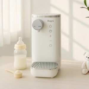 아가앤 보그루 자동 출수형 분유포트 원터치 자동세척 스테인리스 아기용품 출산선물 전기 포트