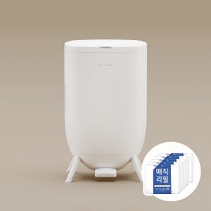 [N단독] 올케이플러스 21L + 매직리필 5매 구성 쓰레기통 기저귀 휴지통 종량제 호환