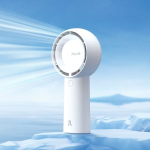 지수라이프 BLDC 휴대용 선풍기 무선 손풍기 Life5 Plus 아이스화이트 (4000mAh)