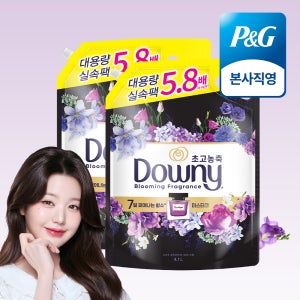 다우니 7일간 피어나는 향수 컬렉션 미스티크 초고농축 섬유유연제 리필 4.1L 2개