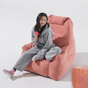 비앙스 캐리 빈백 소파 1인용 패브릭 야외 미니 에어 거실 의자