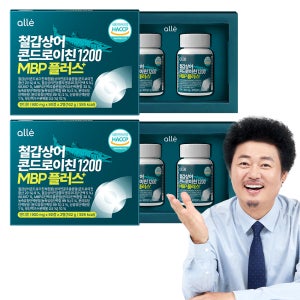 알레 철갑상어 연골 콘드로이친 MBP 플러스 180정, 2개