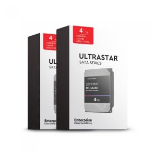 Western Digital Ultrastar DC HA340 박스 패키지 7200/256M WUS721204BLE6L4 (2x4TB)