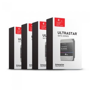 Western Digital Ultrastar DC HA340 박스 패키지 7200/256M WUS721204BLE6L4 (4x4TB)