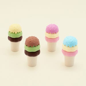 MULNORY 실리콘 유아 교구 쌓기놀이 시장놀이 장난감 아이스크림