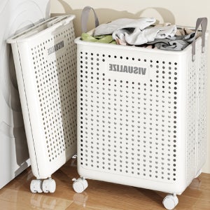 런드리버킷 빨래바구니스탠딩 옮김바구니 수건함 바스켓