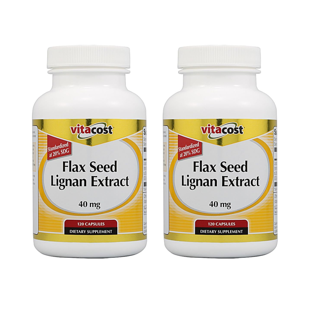 Vitacost 비타코스트 아마씨 리그난 추출물 40mg 120캡슐 x2
