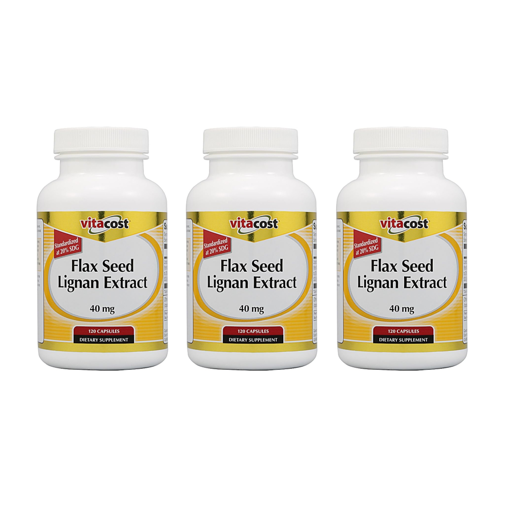 Vitacost 비타코스트 아마씨 리그난 추출물 40mg 120캡슐 x3
