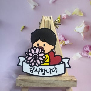 어버이날 감사합니다토퍼 부모님 선물용 카네이션 케이크장식 파티소품