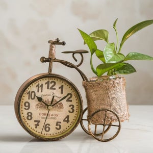 베스티스트 북유럽 무소음 탁상시계 레트로 인테리어 수경재배