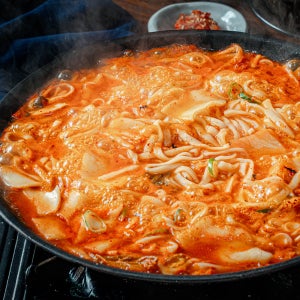 백년밥상 얼큰 김치 칼국수 밀키트 2인분