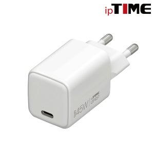 ipTIME UP451 USB PD3.0 Type-C 퀵차지4+ GaN 45W 초고속 충전기 화이트 (케이블 미포함)