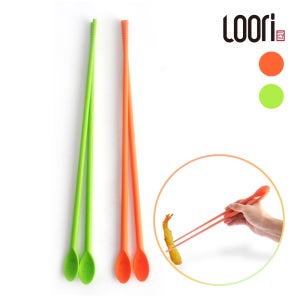 루리 실리콘 튀김 젓가락 긴 요리용 실리콘젓가락