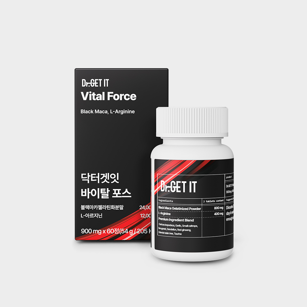 닥터겟잇 바이탈 포스 블랙마카 24,000mg 아르기닌 16,000mg 고함량 1박스