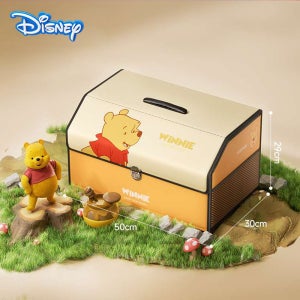 디즈니 곰돌이푸 자동차 트렁크 정리함 차량 수납 접이식 리빙박스 차꾸미기 인테리어