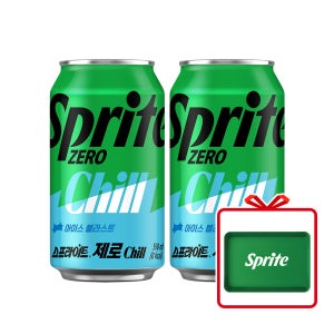 스프라이트 제로 Chill CAN 350ml 24개 + 스프라이트 쟁반 (옵션선택)