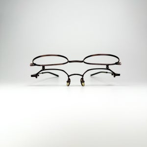 [999.9] 포나인즈 S400T 다크브라운 47사이즈 티타늄 플립업 노안 패션안경