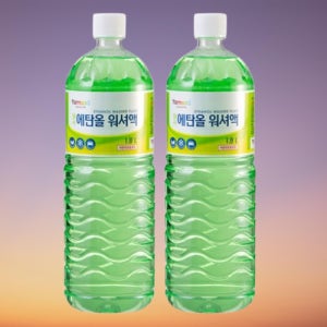 워셔액 발수 코팅 에탄올 와이퍼액 자동차 차량 1.8L x 2