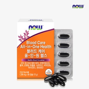 나우푸드 블러드 케어 올인원 헬스 60캡슐, 1개