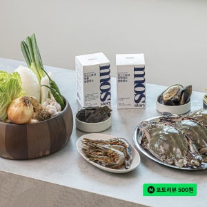 모스스토리 분말육수 가루육수 만능 코인 분말 멸치 해물 한우 진한바다, 35개입, 1개