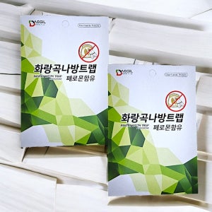 권연벌레 퇴치 트랩 화랑곡나방 나방파리 서식지 설치 끈끈이 페르몬 트랩 2개